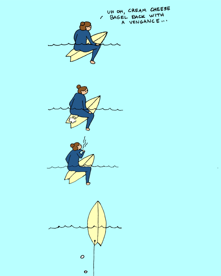 Surf Fart. Robin Lanei Relatable Surf Cartoons For Women